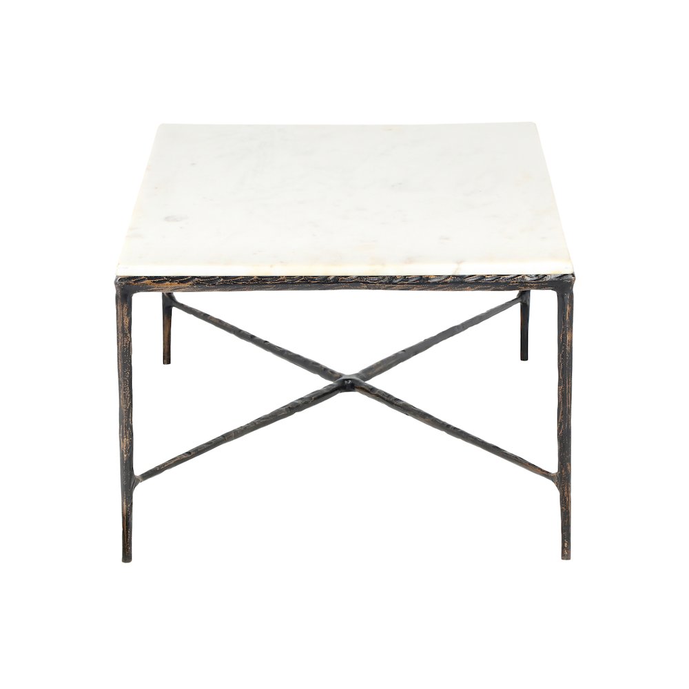 Marion Coffee Table in Black/White, 52" W x 28" D x 18" H