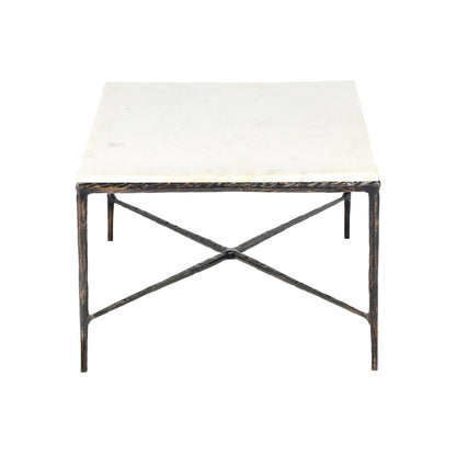 Marion Coffee Table in Black/White, 52" W x 28" D x 18" H