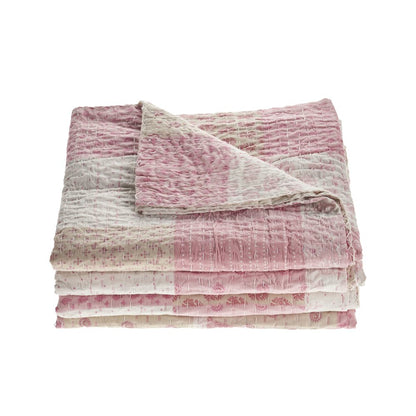 Coverlet Cotton in Pink 86" x 91"