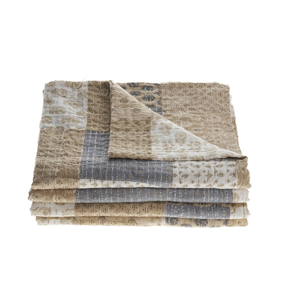 Coverlet Cotton in Cream 86" x 91"