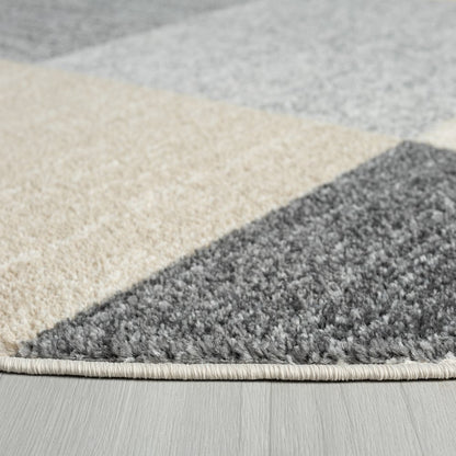 Dune Durable Performance Area Rug Indoor in Beige/Blue, 6' Round