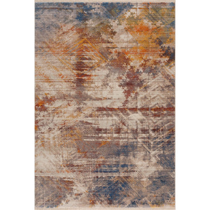 Holi Durable Performance Area Rug Indoor in Gray/Blue, 2' x 3'