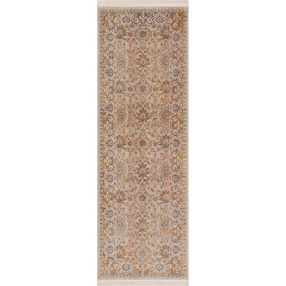 Holi Durable Performance Area Rug Indoor in Ivory/Beige, 2' x 6'