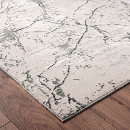 Imagine Durable Performance Area Rug Indoor in Ivory/Gray, 1'10" x 3'