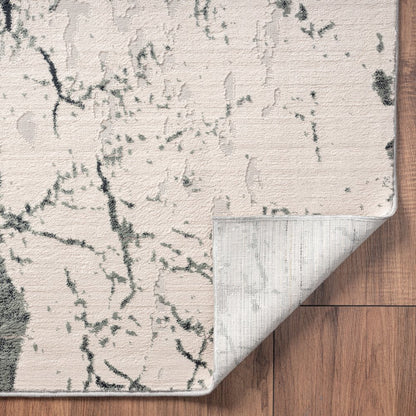 Imagine Durable Performance Area Rug Indoor in Ivory/Gray, 1'10" x 3'
