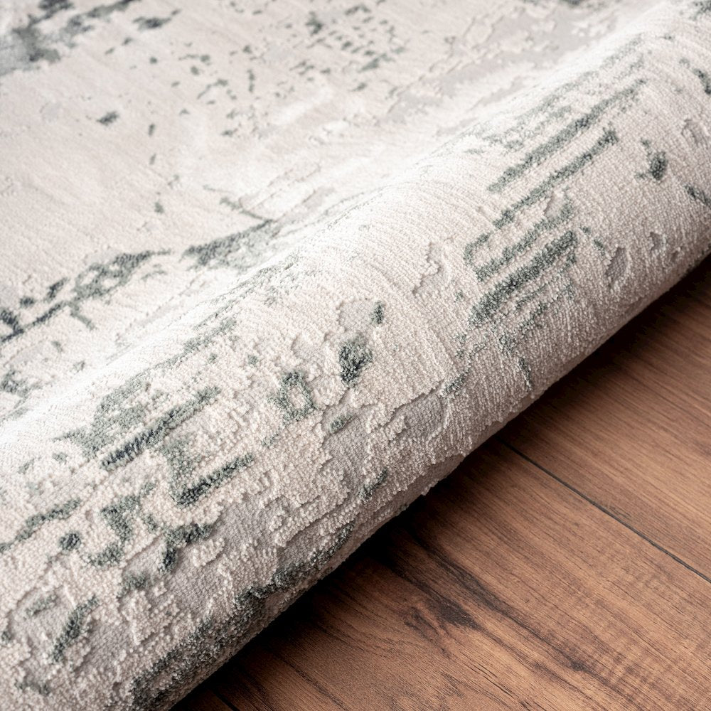 Imagine Durable Performance Area Rug Indoor in Ivory/Gray, 1'10" x 3'