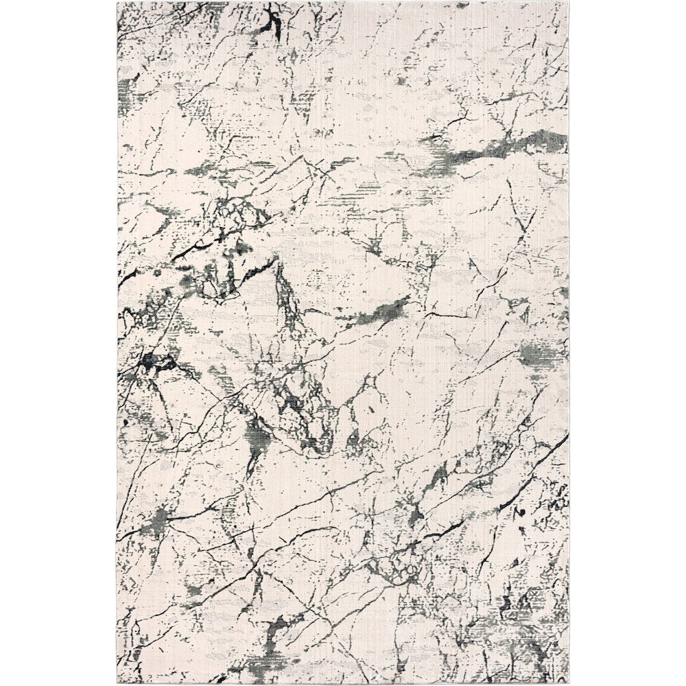 Imagine Durable Performance Area Rug Indoor in Ivory/Gray, 1'10" x 3'