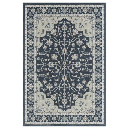 Imagine Durable Performance Area Rug Indoor in Blue/Blue, 5'3" x 7'6"