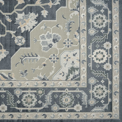 Imagine Durable Performance Area Rug Indoor in Blue/Blue, 5'3" x 7'6"