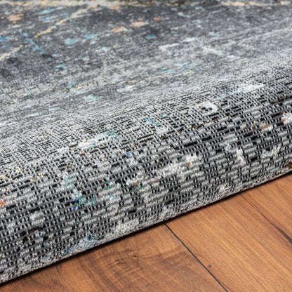 Impulse Performance Blend Area Rug Indoor in Black/Pink, 5' x 7'6"