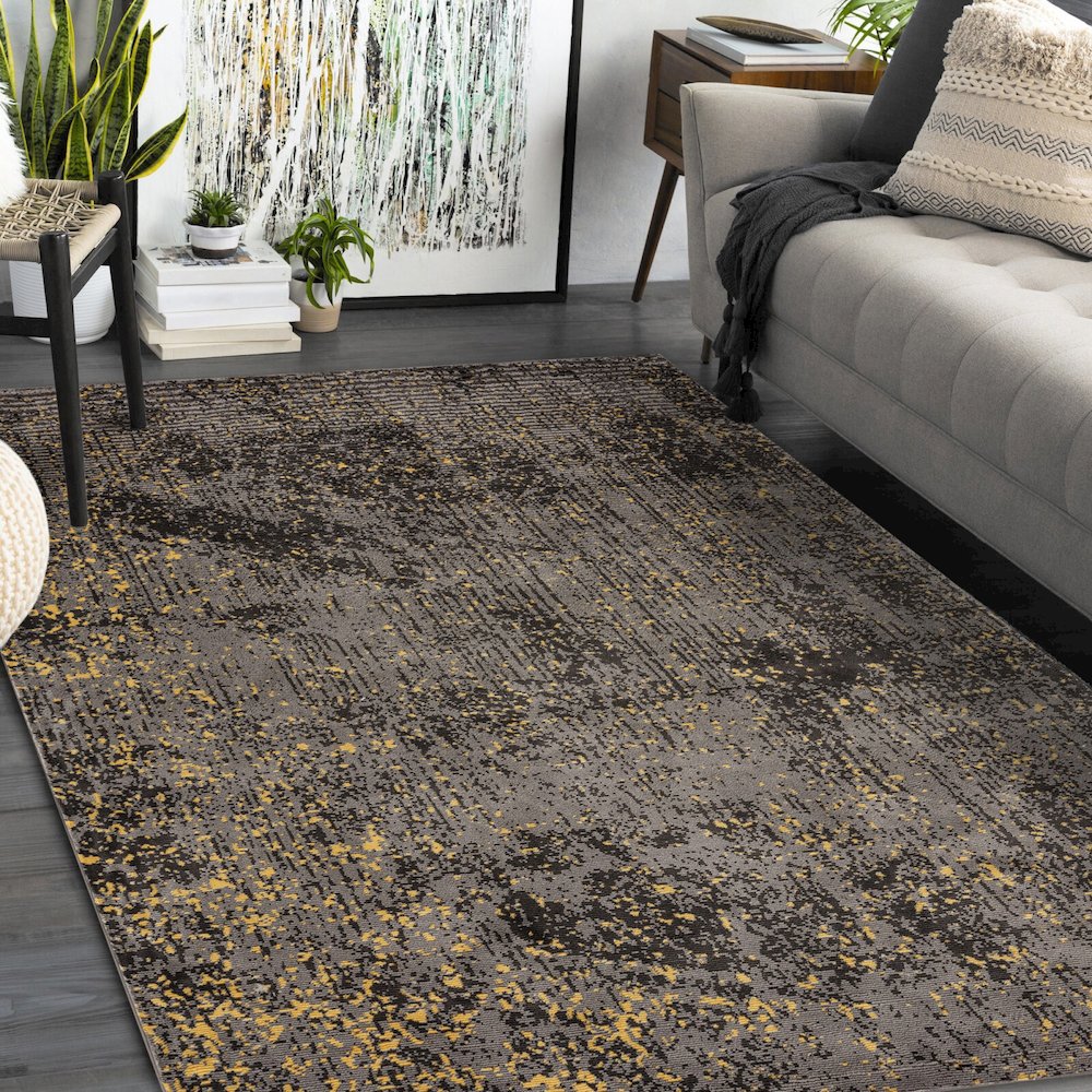 Impulse Performance Blend Area Rug Indoor in Gray/Brown, 5' x 7'6"