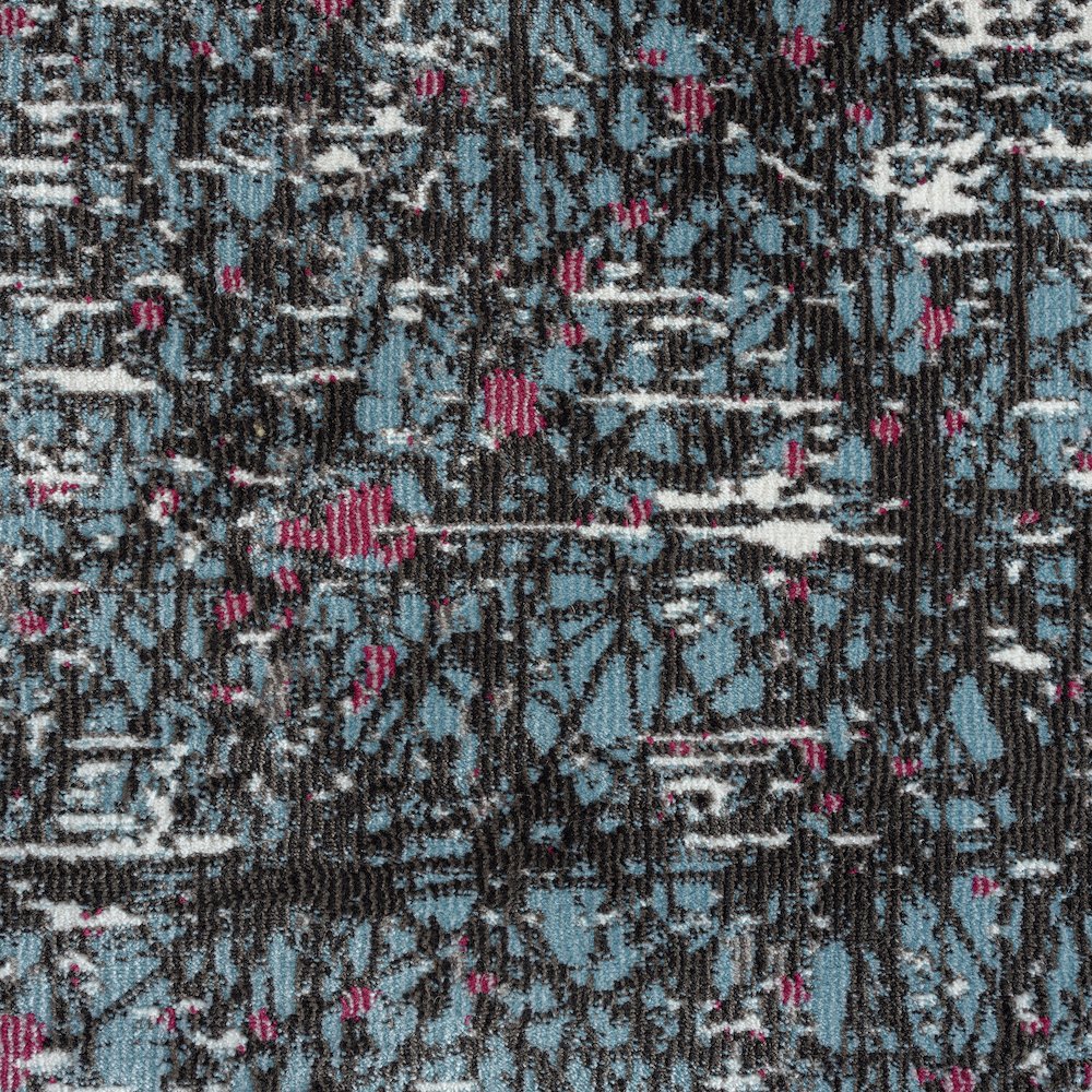 Impulse Performance Blend Area Rug Indoor in Blue/Silver, 5' x 7'6"