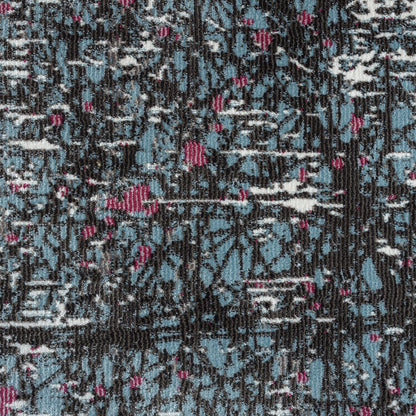 Impulse Performance Blend Area Rug Indoor in Blue/Silver, 5' x 7'6"