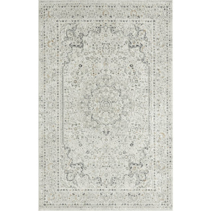 Isabella Performance Blend Area Rug Indoor in Gray, 5' x 7'6"