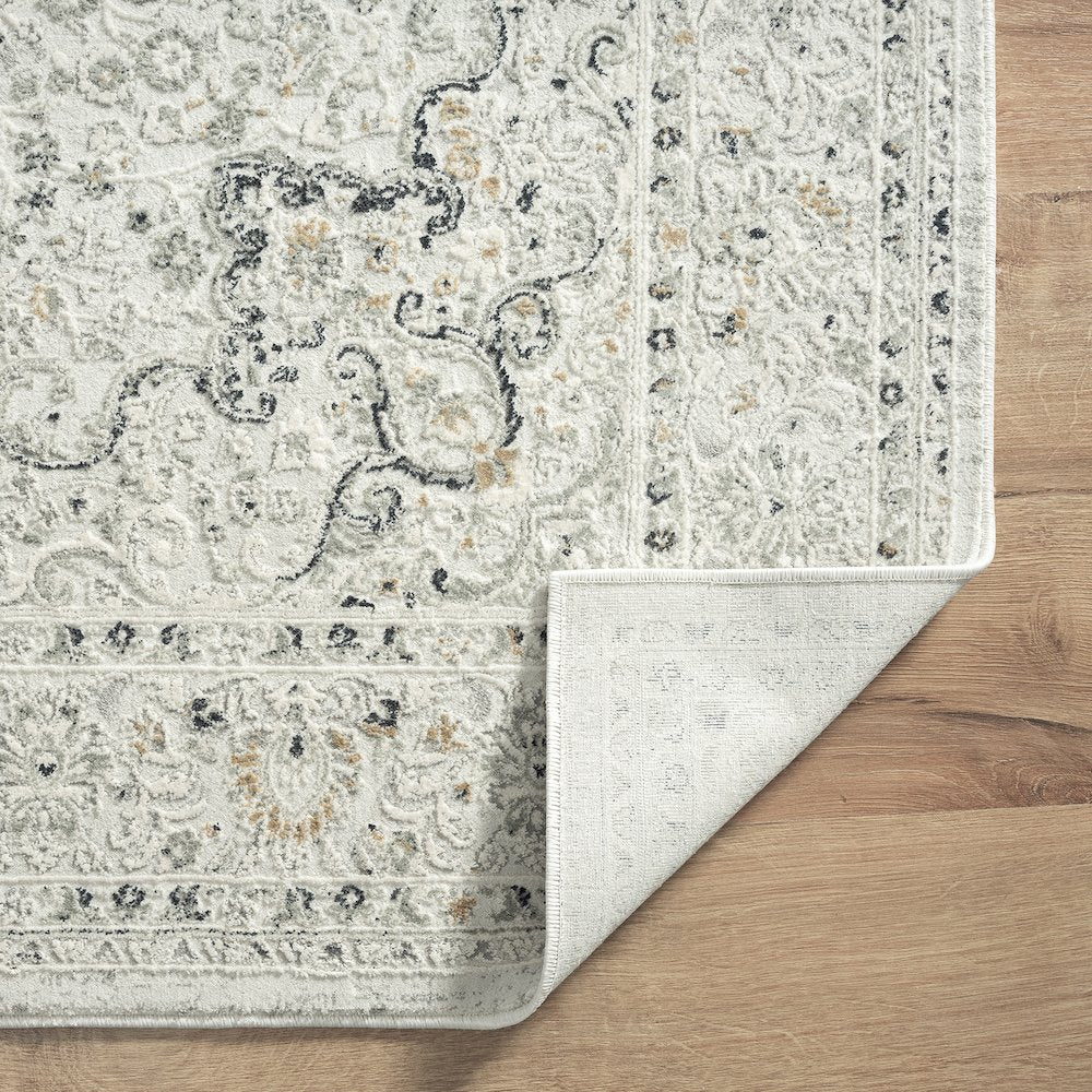 Isabella Performance Blend Area Rug Indoor in Gray, 2' x 3'