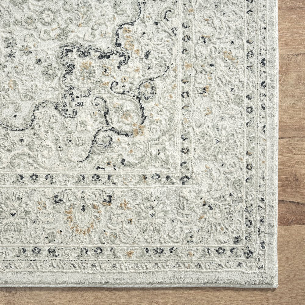 Isabella Performance Blend Area Rug Indoor in Gray, 2' x 3'