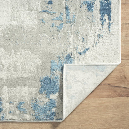 Isabella Performance Blend Area Rug Indoor in Gray/Blue, 2' x 3'