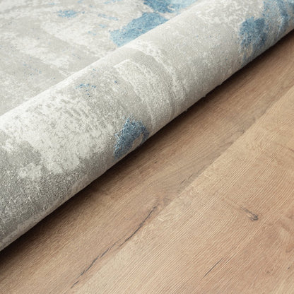 Isabella Performance Blend Area Rug Indoor in Gray/Blue, 2' x 3'