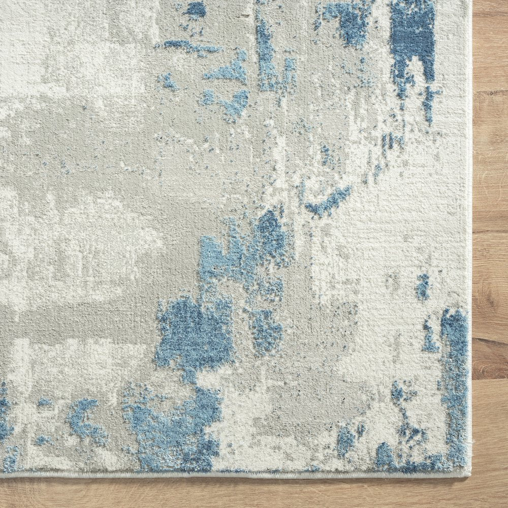 Isabella Performance Blend Area Rug Indoor in Gray/Blue, 2' x 3'