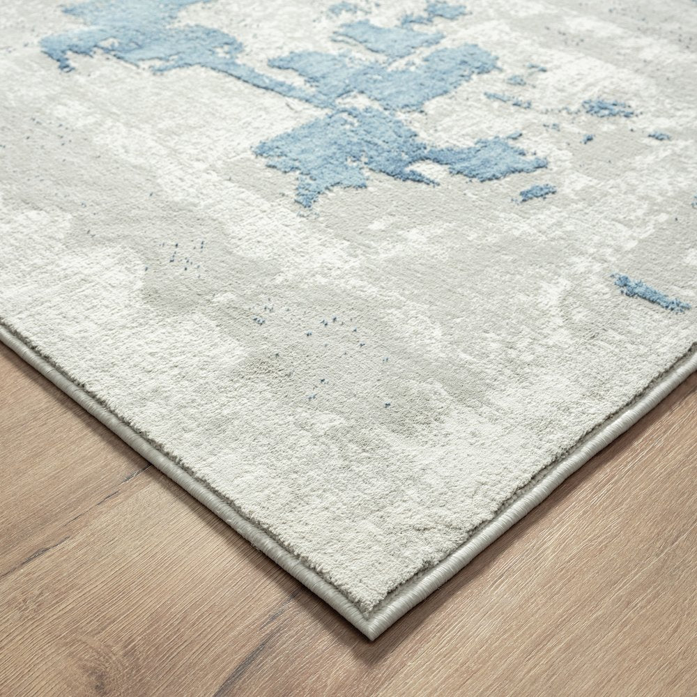 Isabella Performance Blend Area Rug Indoor in Gray/Blue, 2' x 3'