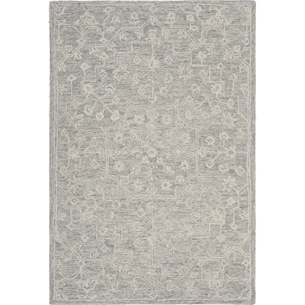 Juniper Wool Area Rug Indoor in Silver/Gray, 3' x 5'