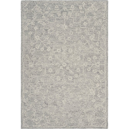 Juniper Wool Area Rug Indoor in Silver/Gray, 3' x 5'