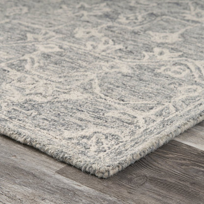 Juniper Wool Area Rug Indoor in Silver/Gray, 3' x 5'