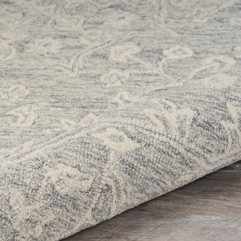 Juniper Wool Area Rug Indoor in Silver/Gray, 3' x 5'