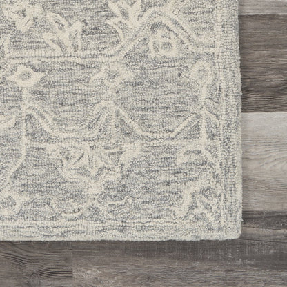 Juniper Wool Area Rug Indoor in Silver/Gray, 3' x 5'