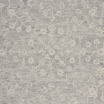 Juniper Wool Area Rug Indoor in Silver/Gray, 3' x 5'