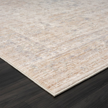 Lancaster Performance Blend Area Rug Indoor in Gray/Beige, 4' X 6'
