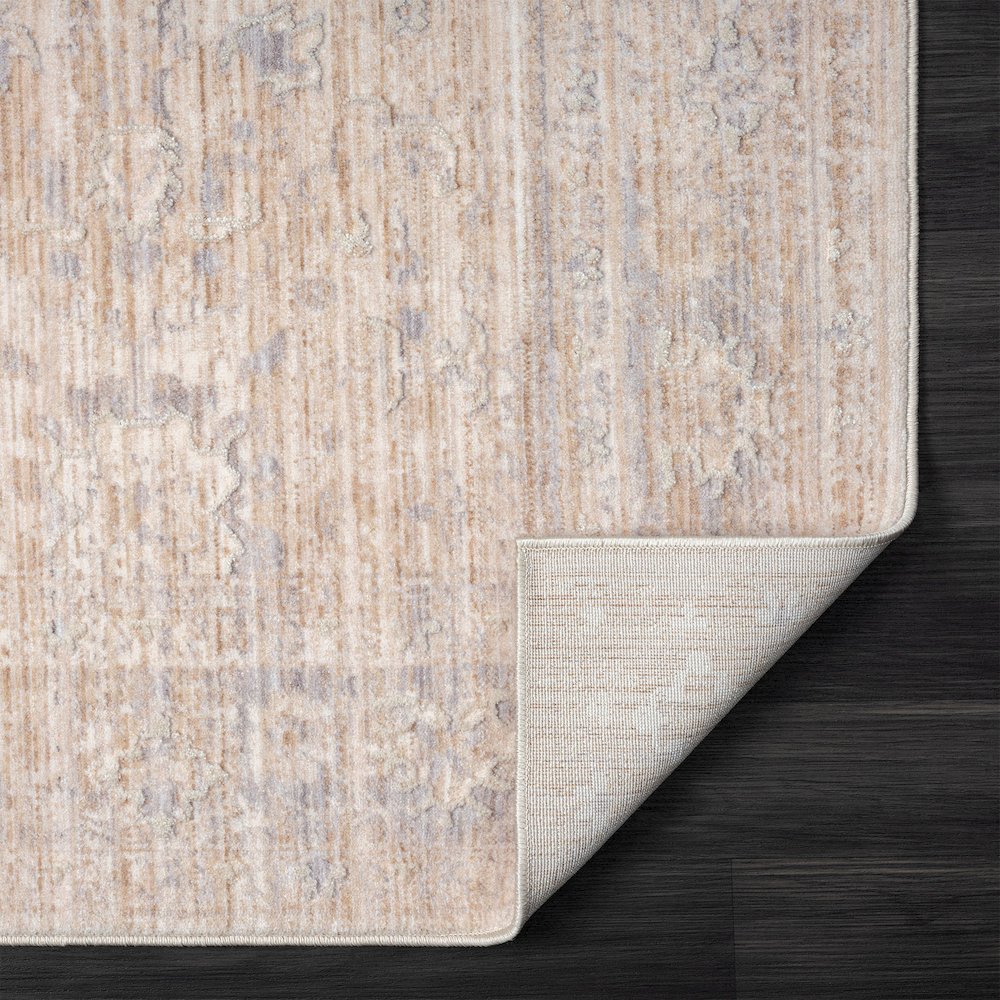 Lancaster Performance Blend Area Rug Indoor in Gray/Beige, 4' X 6'