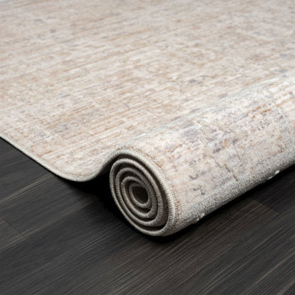 Lancaster Performance Blend Area Rug Indoor in Gray/Beige, 4' X 6'