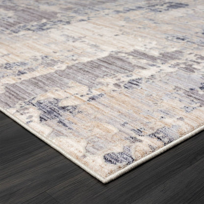 Lancaster Performance Blend Area Rug Indoor in Gray/Blue, 4' X 6'