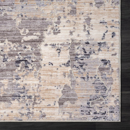 Lancaster Performance Blend Area Rug Indoor in Gray/Blue, 4' X 6'