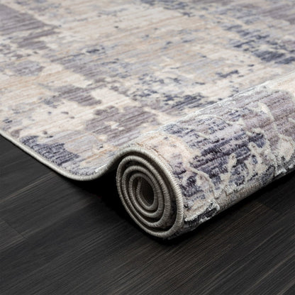 Lancaster Performance Blend Area Rug Indoor in Gray/Blue, 4' X 6'