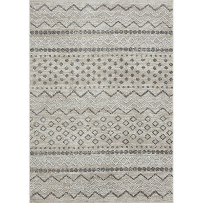 Lanham Durable Performance Area Rug Indoor in Beige/Gray, 7'9" x 9'9"