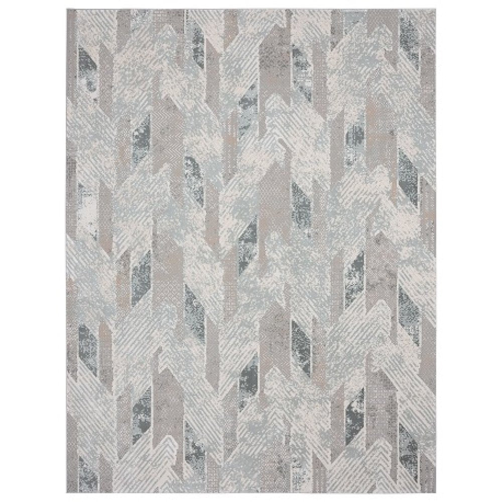 Michelle Durable Performance Area Rug Indoor in Blue/Cream, 1'10" x 3'