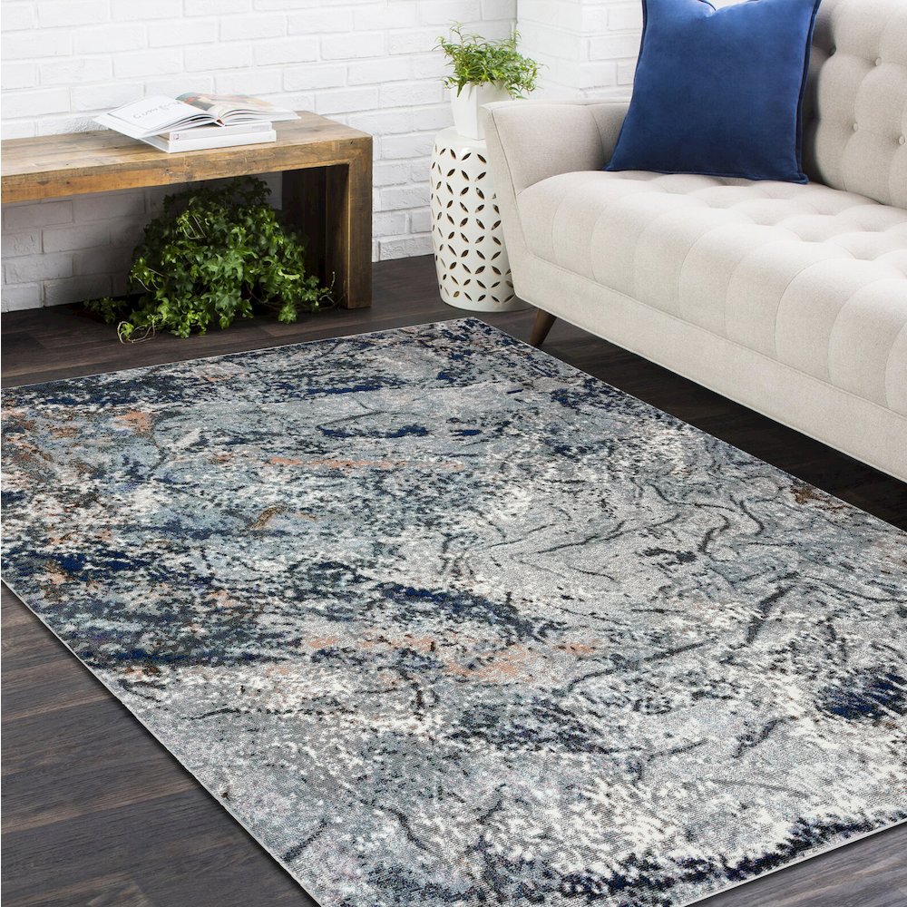 Nimbus Abstract Arctic Glacier Area Rug