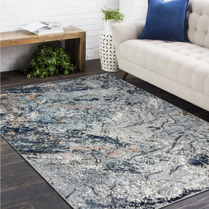 Nimbus Abstract Arctic Glacier Area Rug