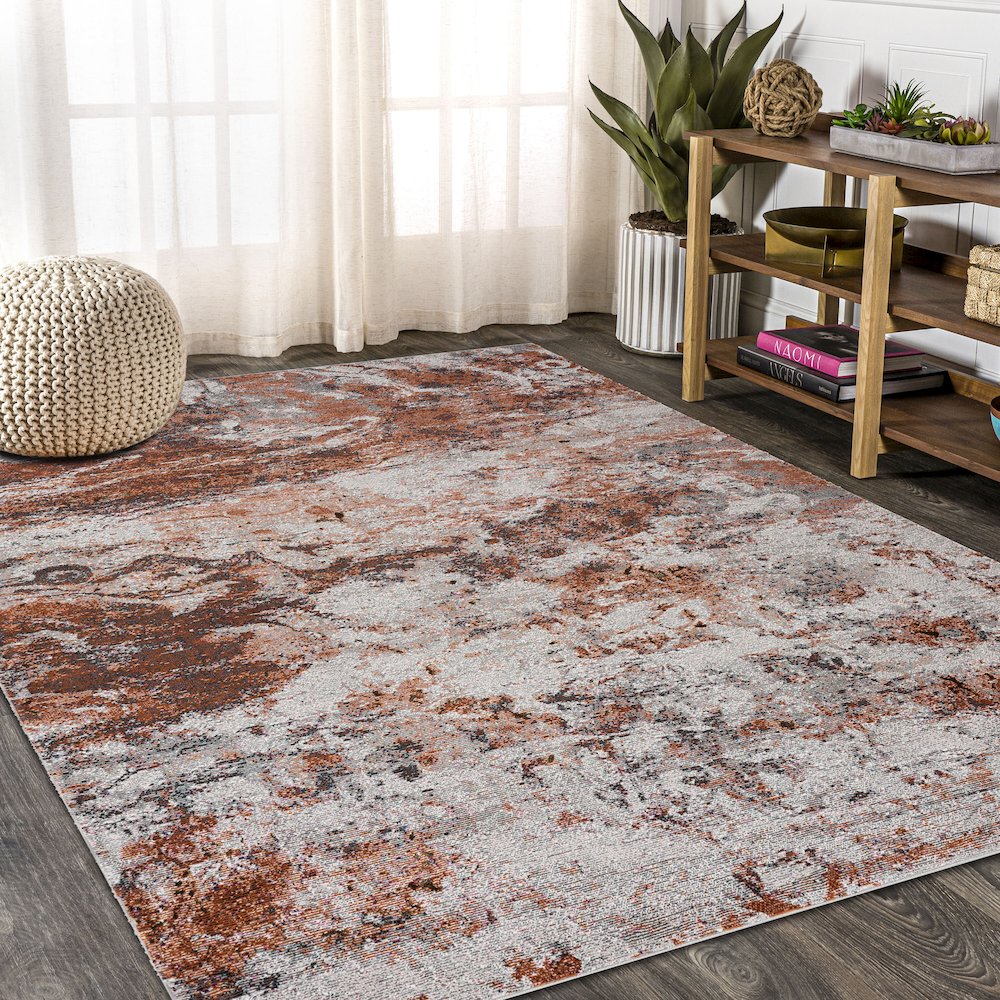 Nimbus Abstract Mojave Meteorite Area Rug