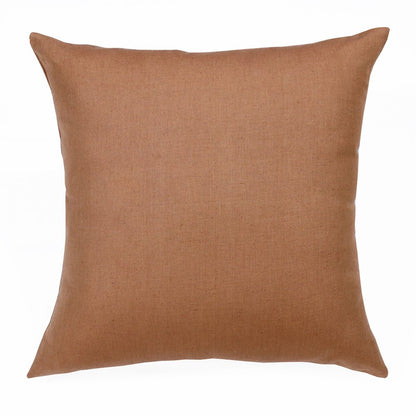 Estate Linen Poly Filled Pillow in Brown, 20" x 20"