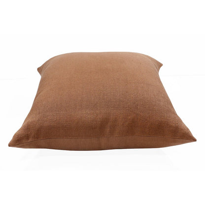 Estate Linen Poly Filled Pillow in Brown, 20" x 20"
