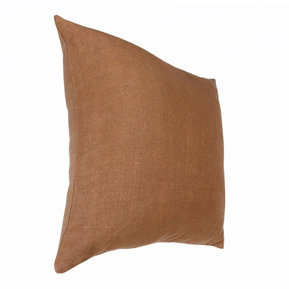 Estate Linen Poly Filled Pillow in Brown, 20" x 20"