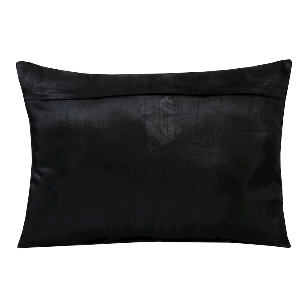 Celestial Performance Poly Filled Pillow in Black/Silver, 14" x 20"