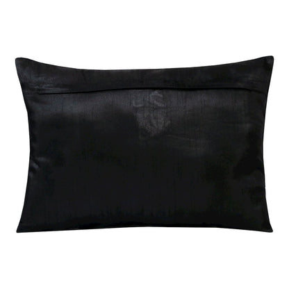 Celestial Performance Poly Filled Pillow in Black/Silver, 14" x 20"