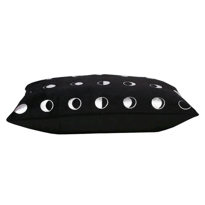 Celestial Performance Poly Filled Pillow in Black/Silver, 14" x 20"