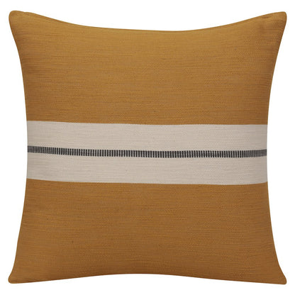 Wilmington Cotton Poly Filled Pillow in Yellow/Gray, 20" x 20"