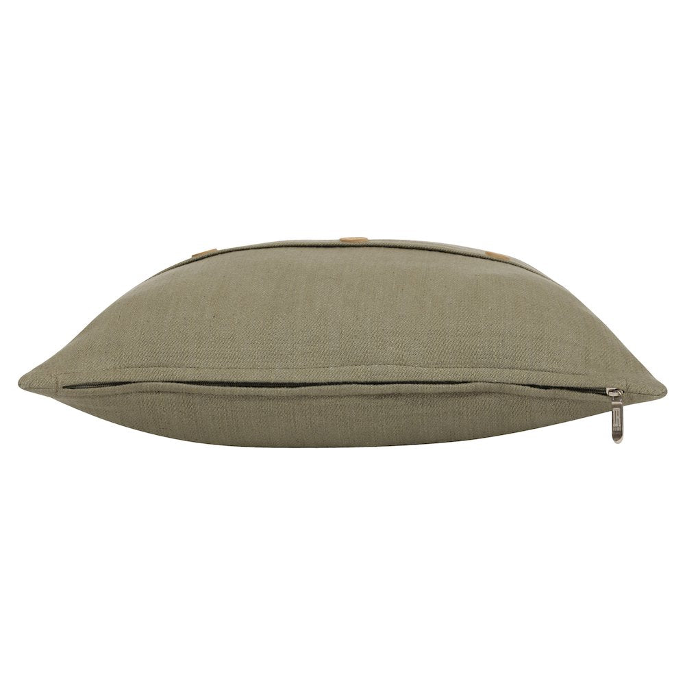 South Hampton Cotton Poly Filled Pillow in Green, 20" x 20"