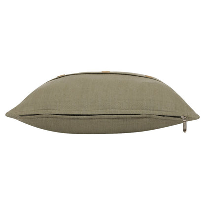 South Hampton Cotton Poly Filled Pillow in Green, 20" x 20"